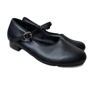Revolution Dancewear Black U-Shell Tap Shoes Size 6.5AD M